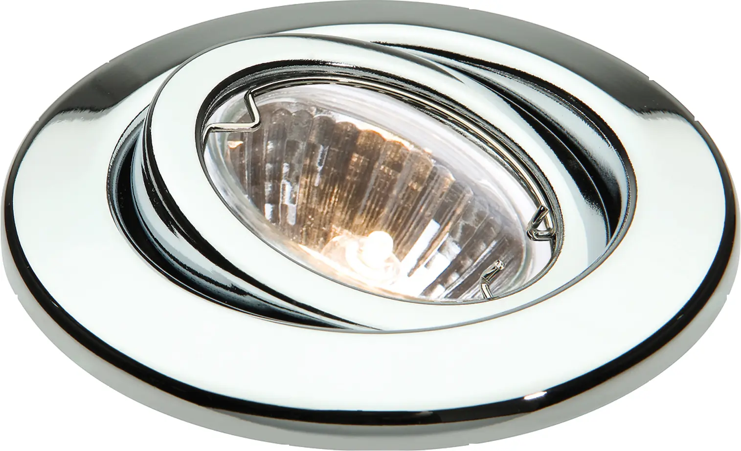 Knightsbridge IP20 12V 50W max. L/V Chrome Gimbal Downlight