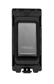Eurolite - Grid Range Fridge Switch Stainless Steel Black/White Trim