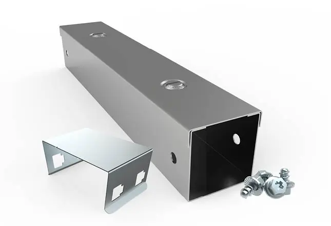  IP4X 75mm x 75mm Galvanised Steel Trunking