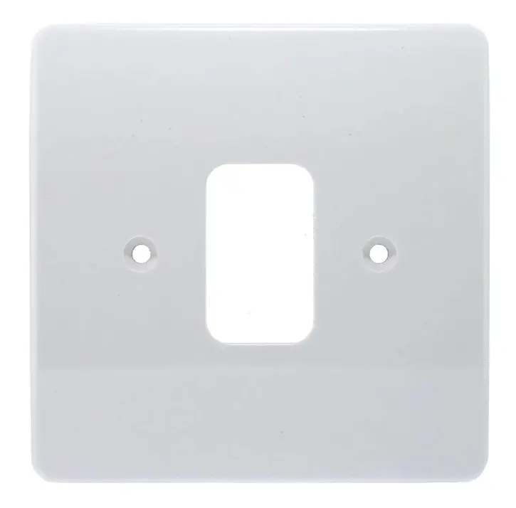 MK Grid Plus K3631WHI 1 Gang Front Plate White. 1 x K3701 (1 Gang Mounting frame) required 