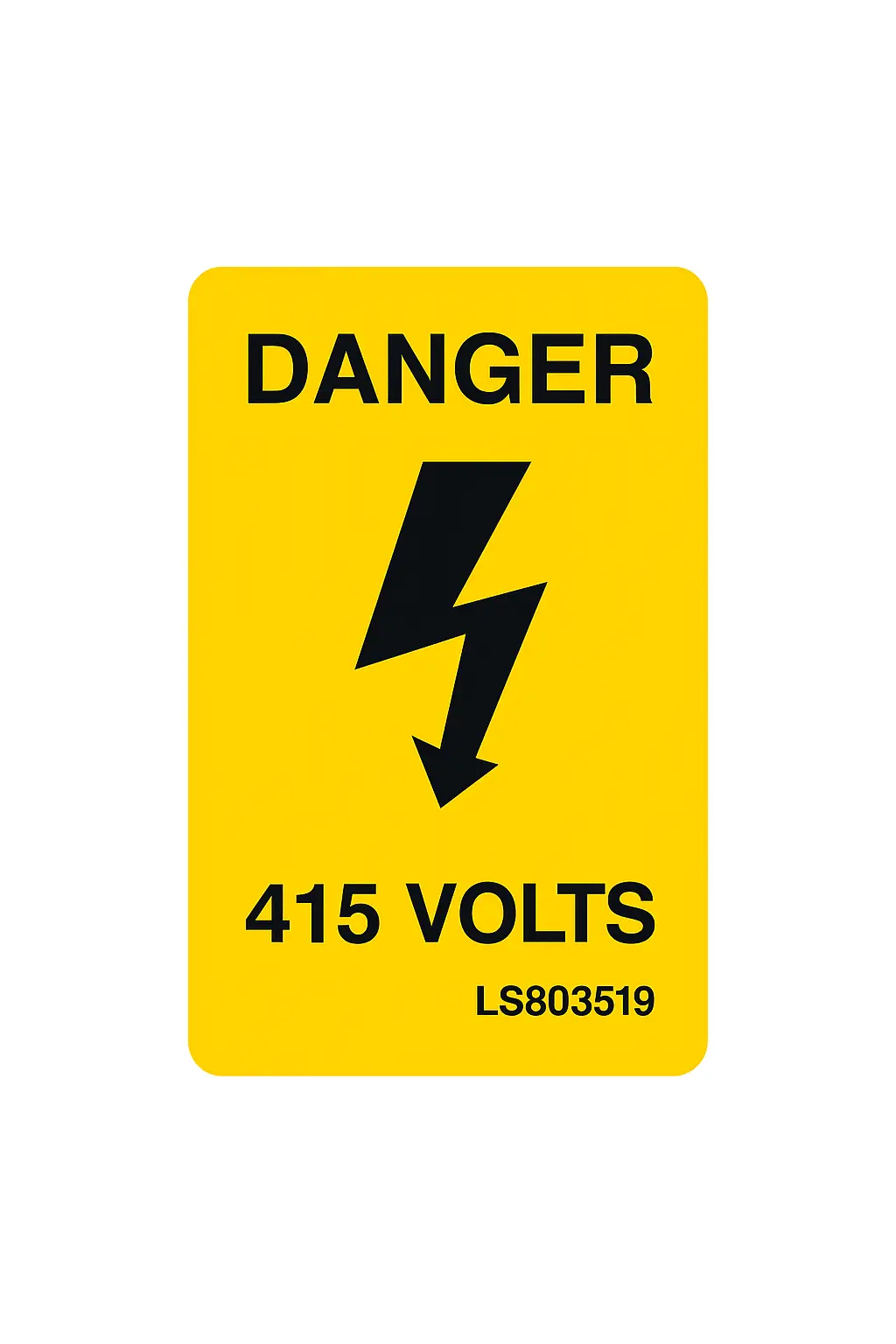 Danger 415 Volts 