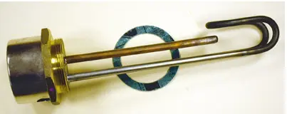 Copper immersion heater with thermostat 27"