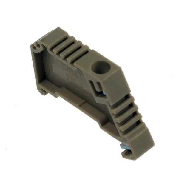 End Bracket, Beige, Screw Type, MR35, For use with ERF Series Fuse Terminals