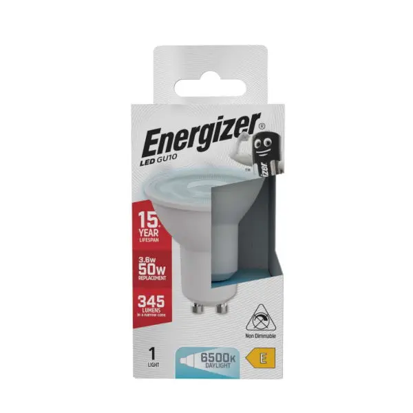 Energizer LED GU10 345lm 3.6W 6,500K (Daylight)
