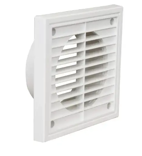 100mm Louvred Grille – White. 