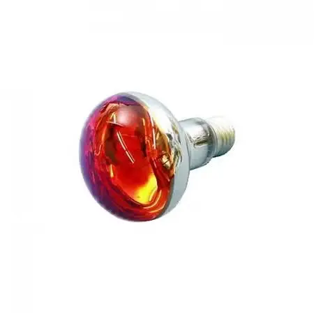R80 240v 60w E27/ES Amber 80mm Reflector. 