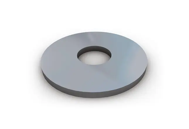 M8 x 25mm (Dia) Steel Bright Zinc Plated Penny / Repair / Mudguard Washer 