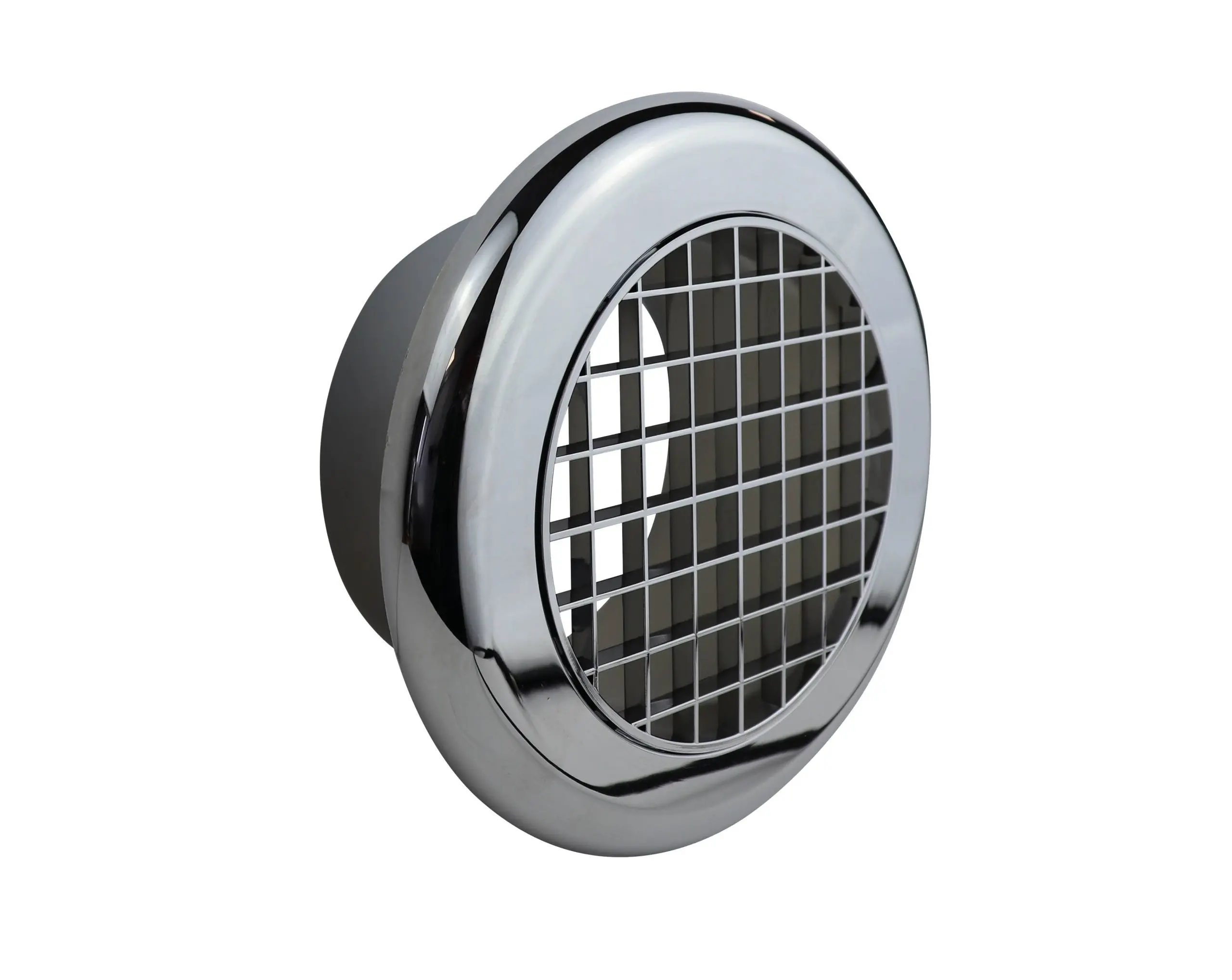 100mm Round Grille - Chrome 