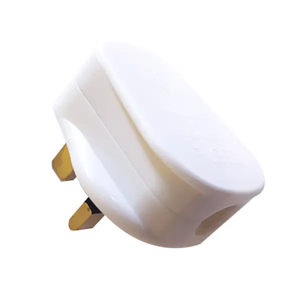Selectric 13 Amp Fused Plug – White