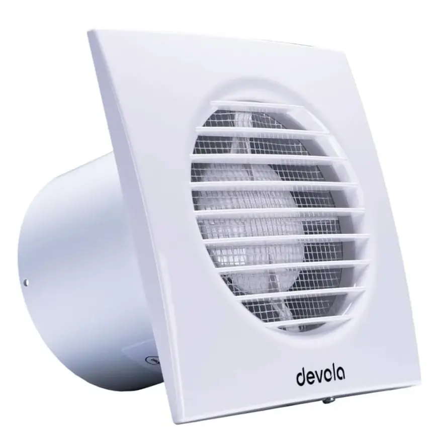 100mm Axial Bathroom Extractor Fan with Timer