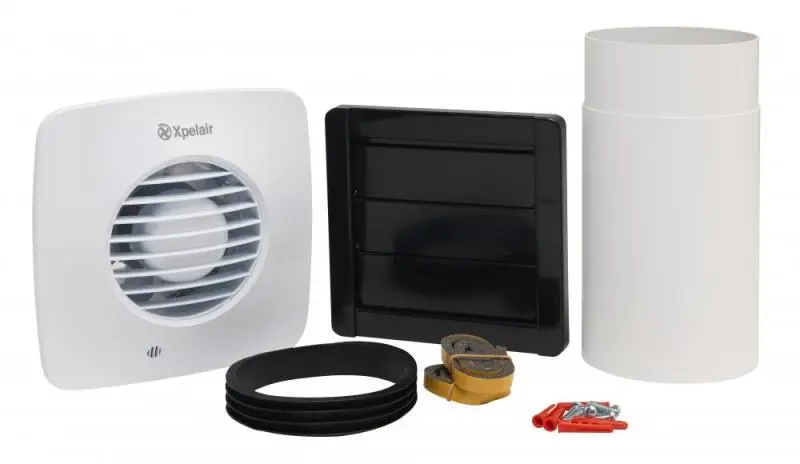 Simply Silent™ DX100 Axial Extract Fan Square – Pullcord