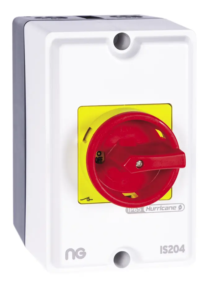 Polycarbonate Rotary Enclosed Switch Disconnector 4 Pole 20A