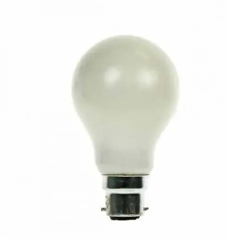 110/130 Volt 40 Watt BC-B22 Pearl Rough Service GLS Light Bulb 