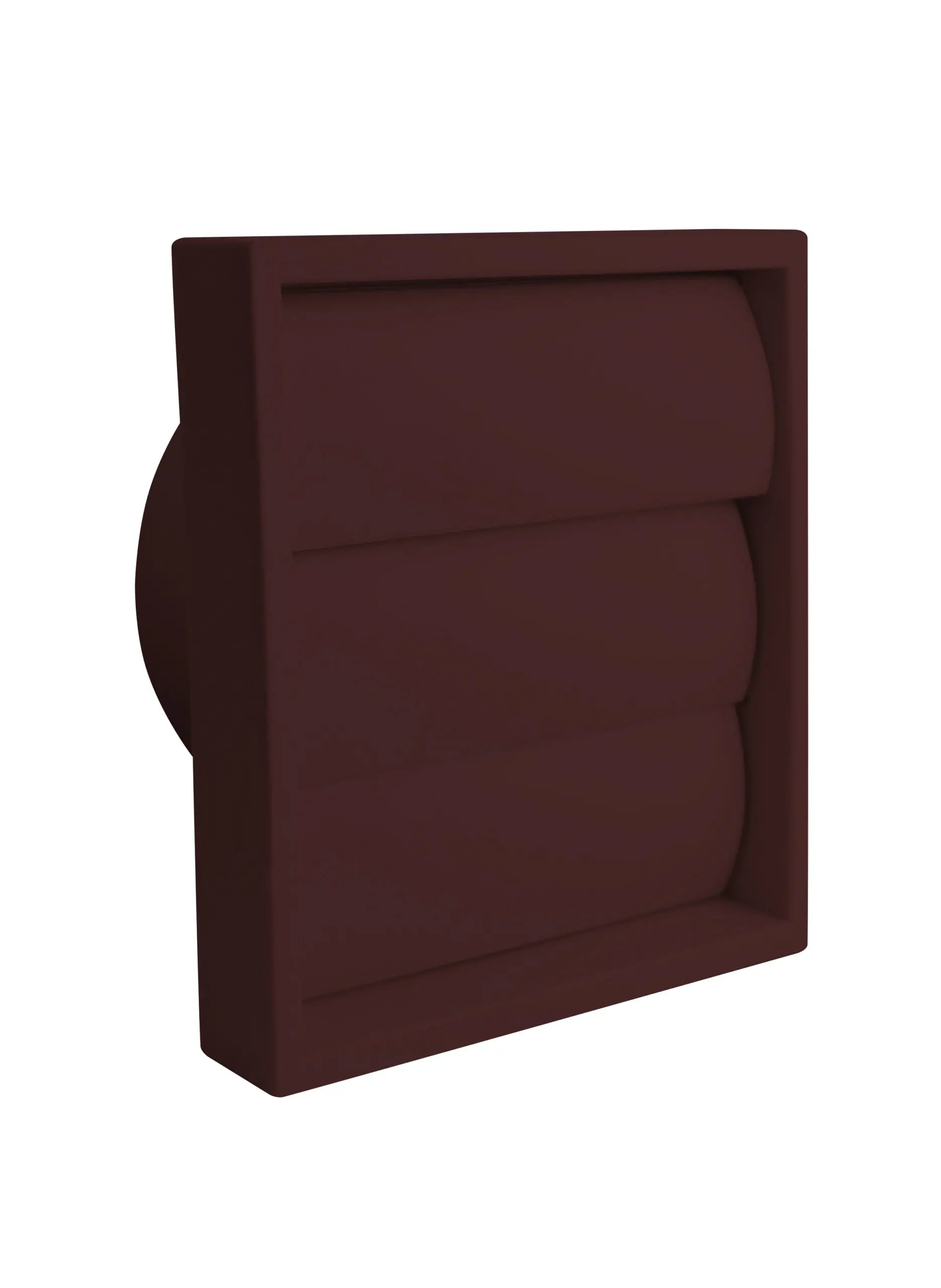 Gravity Shutter Grille Brown 150mm/6Inch Outside Dia 180 x 180mm