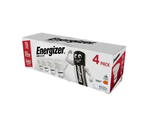 Energizer LED GU10 345lm 4.2W 4,000K (Cool White)