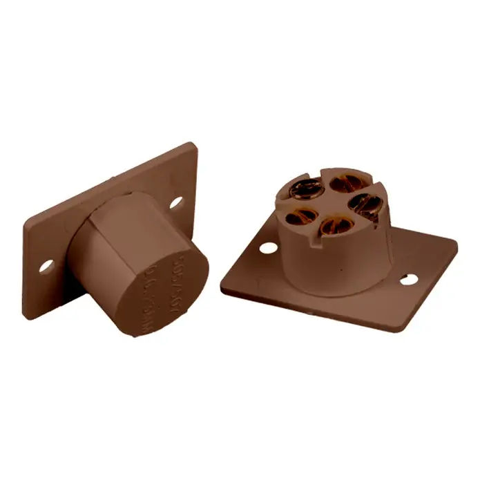 Rectangular Flush Magnetic Door Contact - Brown