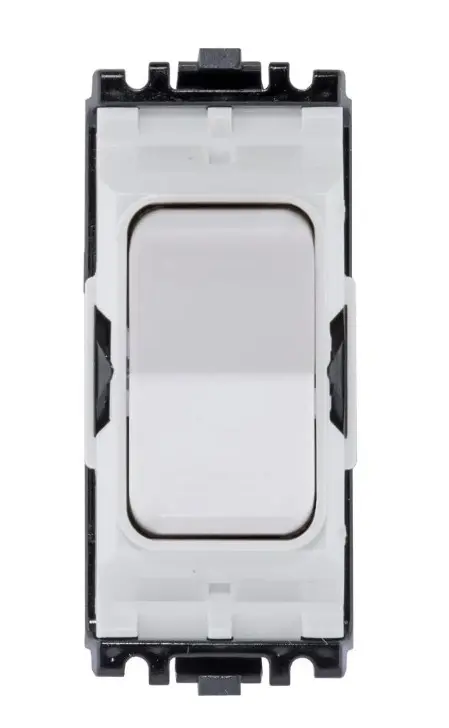 MK Grid Plus K4900WHI 10A SP Retractive Grid Switch White.