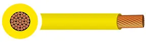 Tri-rated Cable Single Core 6.00mm² Yellow PVC (Cut Length Sold By The Metre)  