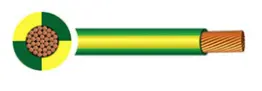 Tri-rated Cable Single Core 4.00mm² Green &amp; Yellow PVC (Cut Length Sold By The Metre)  