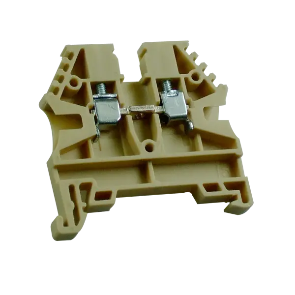 DIN Rail Mount Terminal Block, 2 Ways, 26 AWG, 12 AWG, 4 mm², Screw, 20 A ER2.5BEIGE IMO Screw Clamp Terminal
		 