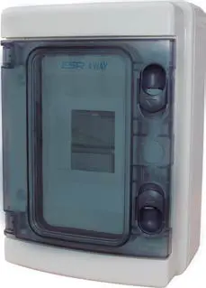 4 WAY IP65 MODULAR CONSUMER UNIT