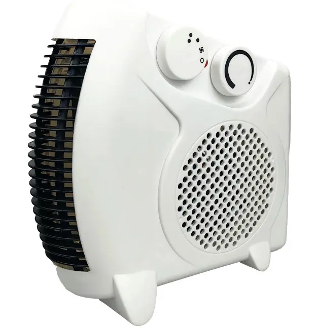 Dexpro 2kW Upright or Flat Fan Heater with Integral Carry Handle 