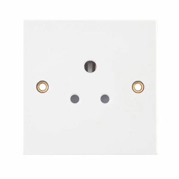 Selectric Square Edged 5 Amp Round Pin Socket – 3 Pin Unswitched