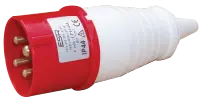 ESR 16a 415V 4 Pin (3P+E) Red Industrial Plug  IP44
