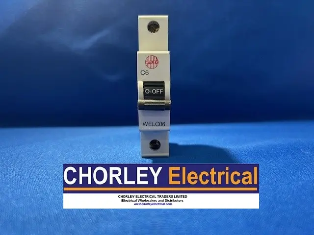 Wylex NH Range - WELC06 - 6a Type C Single Pole MCB