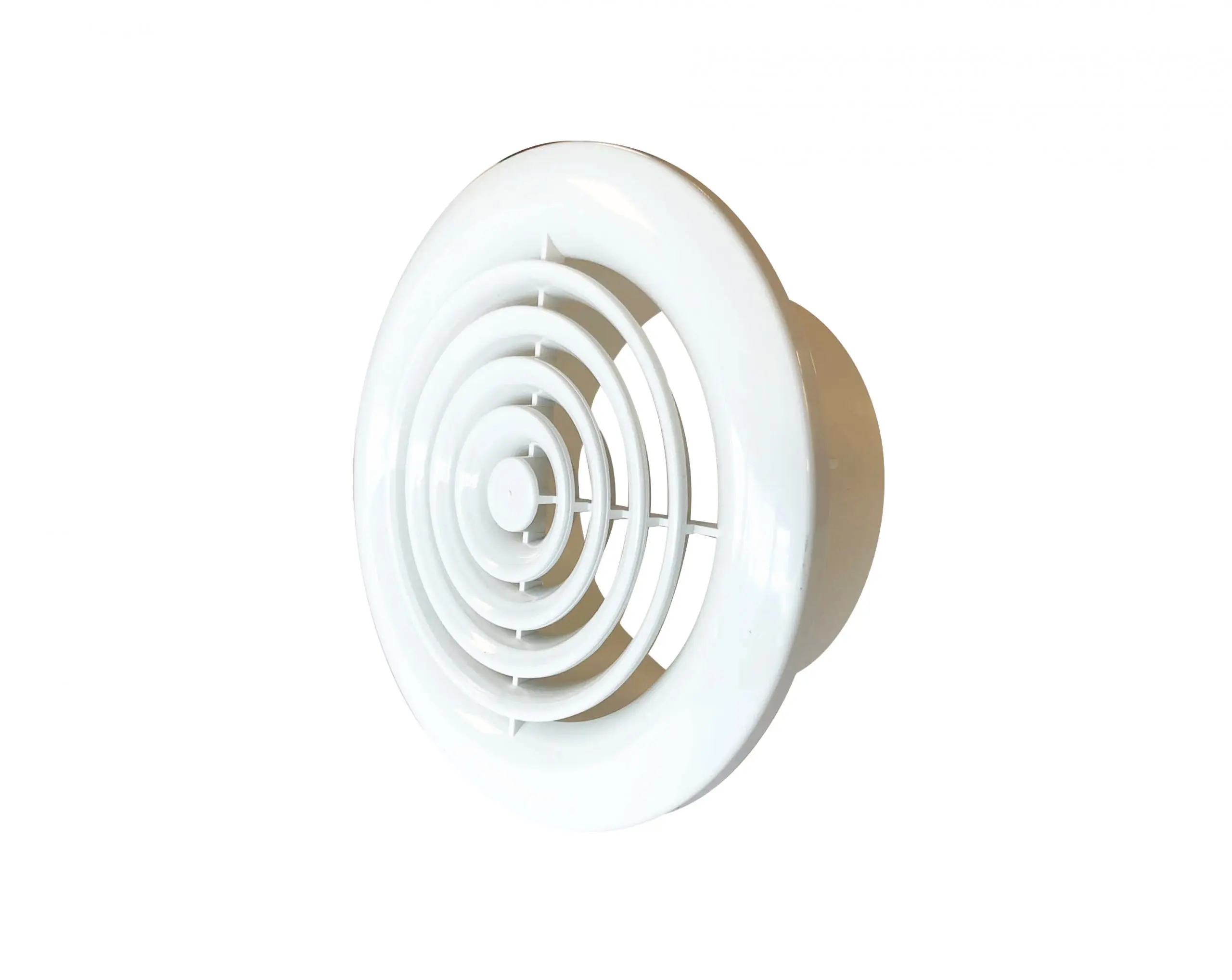 100mm Round Grille - White 