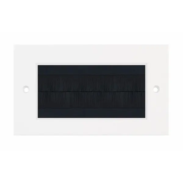 Selectric Euro Media/Data Plates 4 Aperture Brush Plate – White with Black Brush